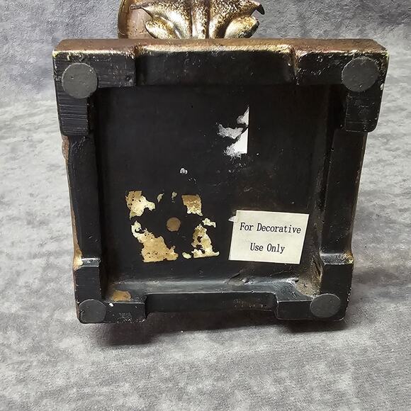 Rustic Metal Leaf Design 12" Candle Holder Display Piece Home Decor - Picture 8 of 11